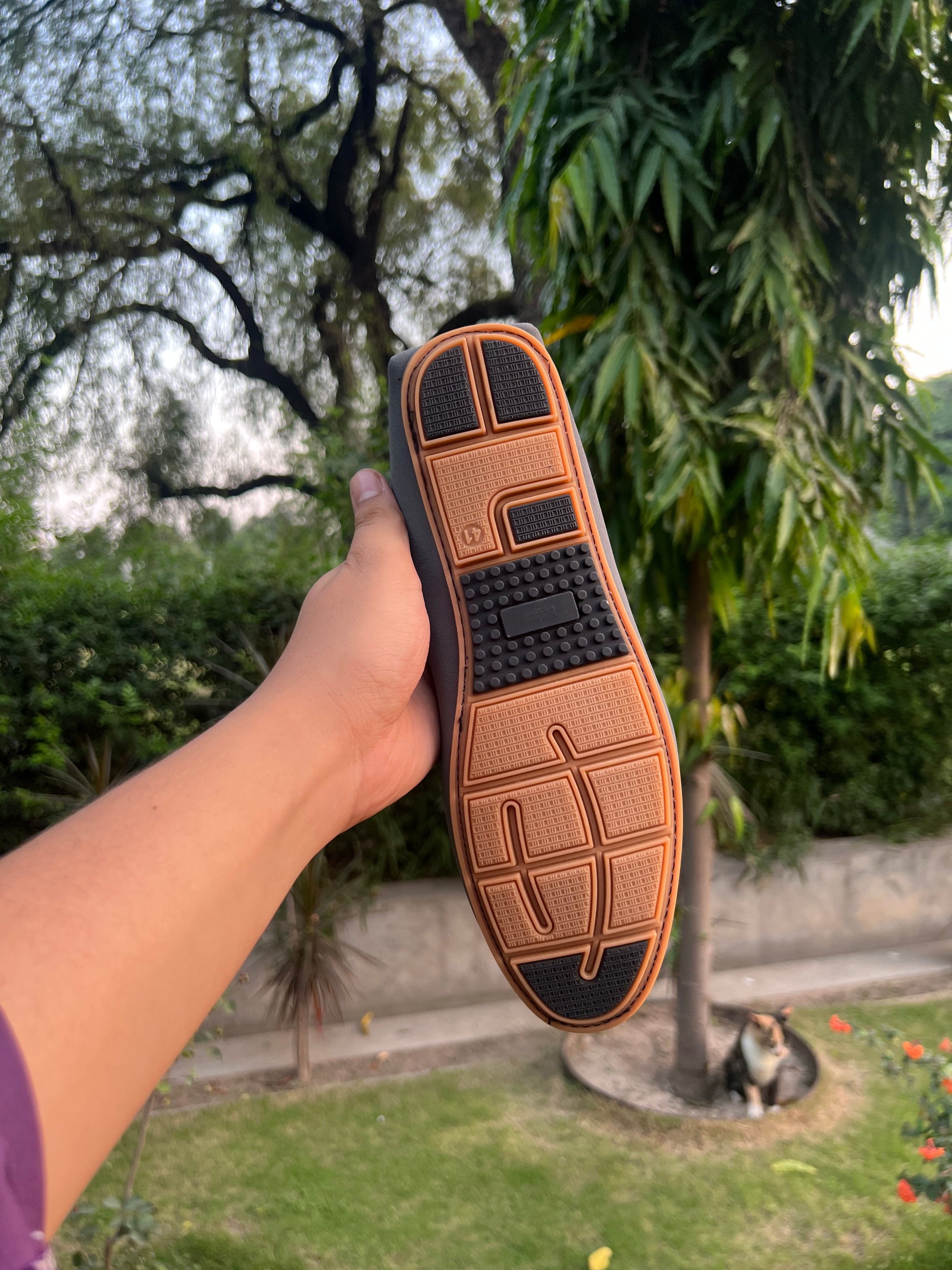 Grey exective loafer